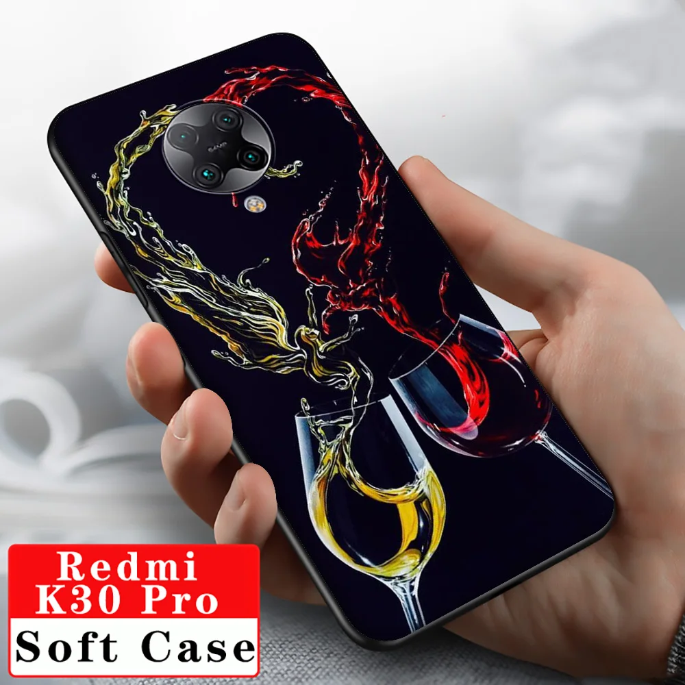 Чехол для бутылки с красным винным стеклом T39 Xiaomi MI MAX Mix Note 2s 6 8 9 9T 10 A1 A2 A3 CC9E F1 5X 6X Lite