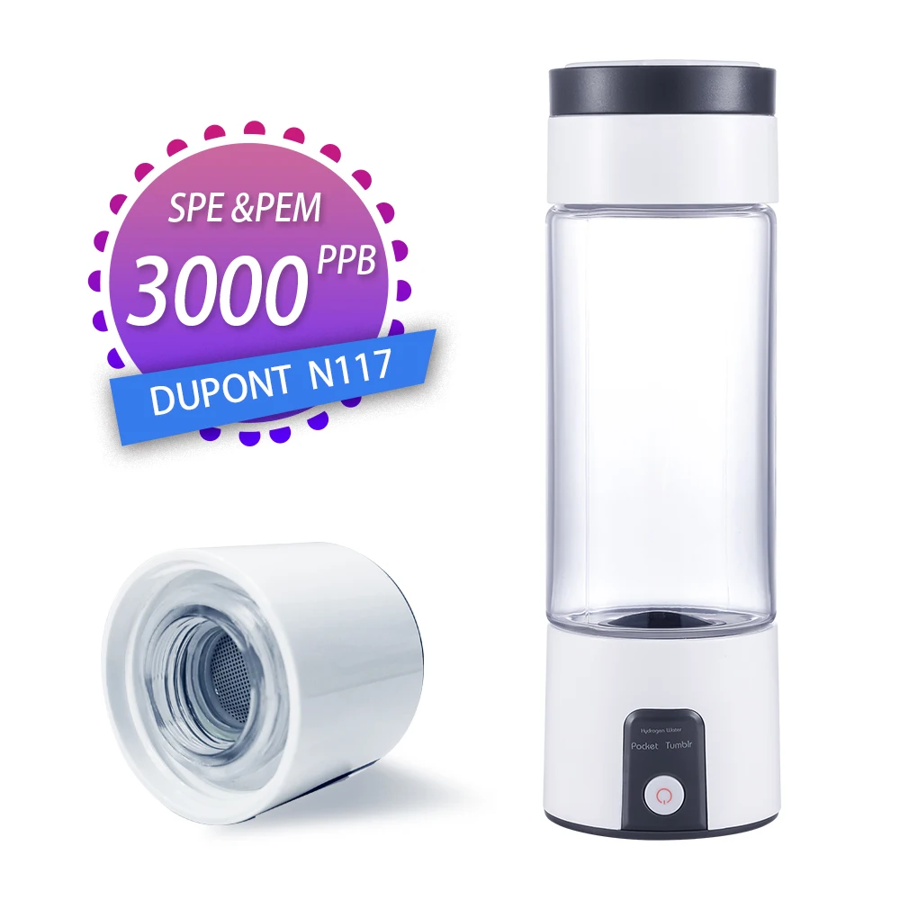 Anti-aging ORP Max -600mV Mini Portable Hydrogen Water Generator SPE/PEM Dual Chamber 3 in 1 Uses Hydrogen Water Bottle Inhaler
Anti-aging ORP Max -600mV Mini Portable Hydrogen Water Generator SPE/PEM Dual Chamber 3 in 1 Uses Hydrogen Water Bottle Inhaler
