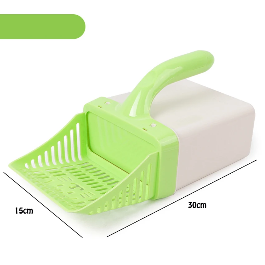 Practicality Pet Cat Litter Scoop Convenient Plastic Cleanning Tool Puppy Kitten Poop Shovel With Garbage Box Pets Cats Supplies
Practicality Pet Cat Litter Scoop Convenient Plastic Cleanning Tool Puppy Kitten Poop Shovel With Garbage Box Pets Cats Supplies
