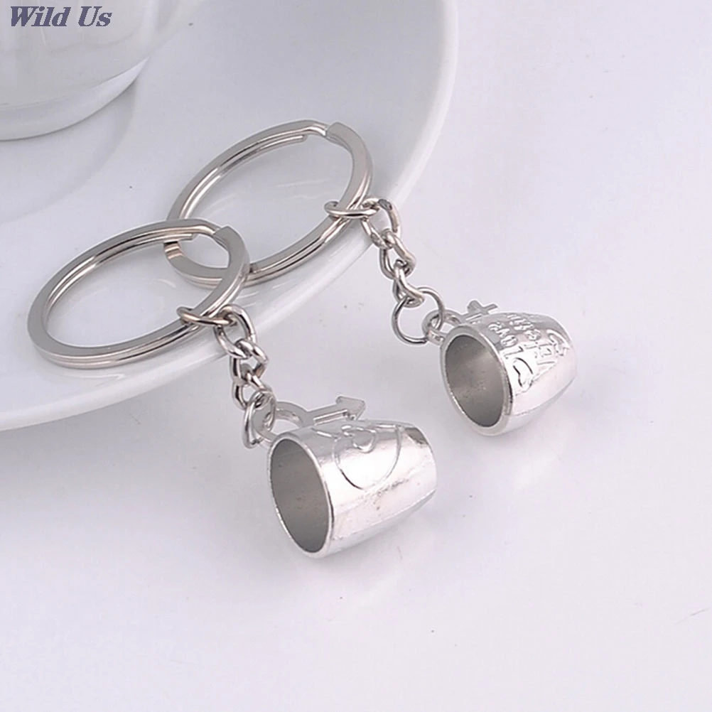 2Pcs/Pair Romantic Couple Cups Keychain for Lovers Metal Keychain Wedding Gifts Car Styling Decoration
2Pcs/Pair Romantic Couple Cups Keychain for Lovers Metal Keychain Wedding Gifts Car Styling Decoration