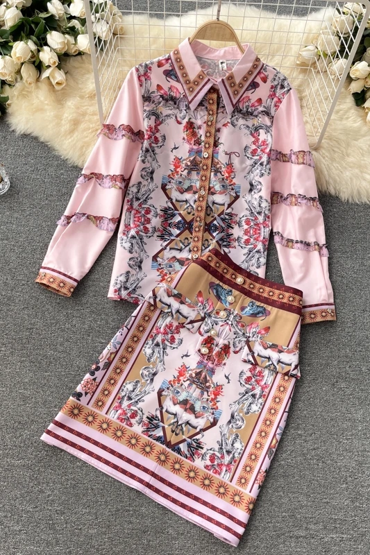Celebrity temperament spring and summer design sense wood ear long-sleeved shirt women's all-match skirt two-piece trend
Celebrity temperament spring and summer design sense wood ear long-sleeved shirt women's all-match skirt two-piece trend