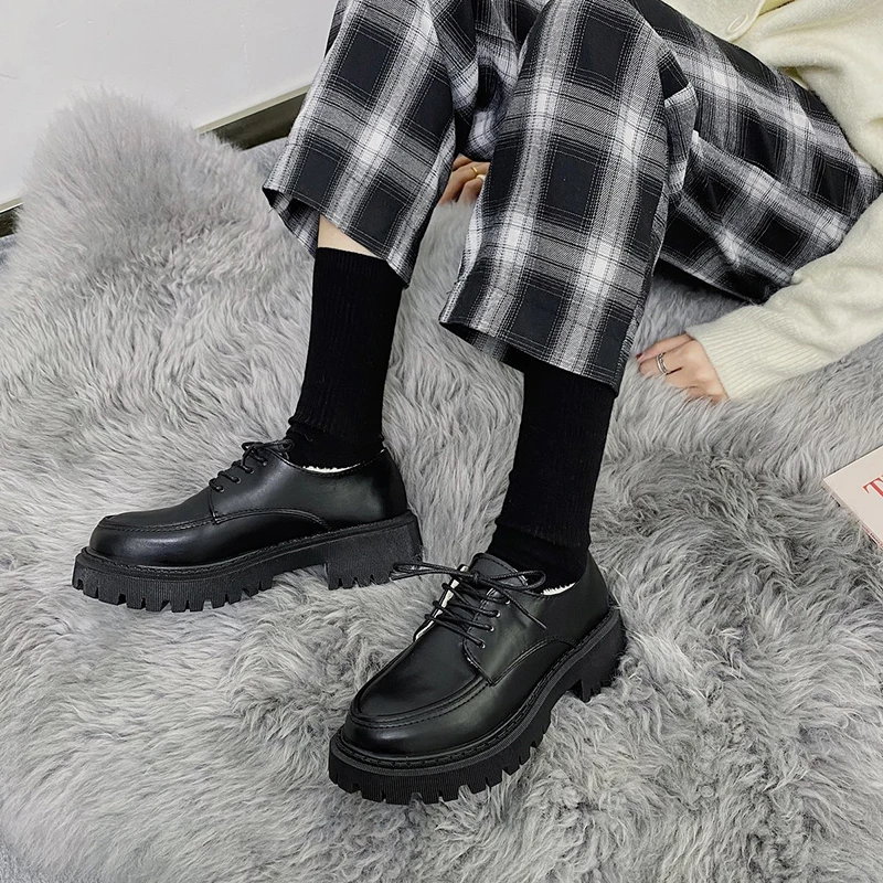 Shoes Woman Flats Clogs Platform Casual Female Sneakers Shallow Mouth British Style Oxfords Round Toe All-Match Dress Creepers
Shoes Woman Flats Clogs Platform Casual Female Sneakers Shallow Mouth British Style Oxfords Round Toe All-Match Dress Creepers