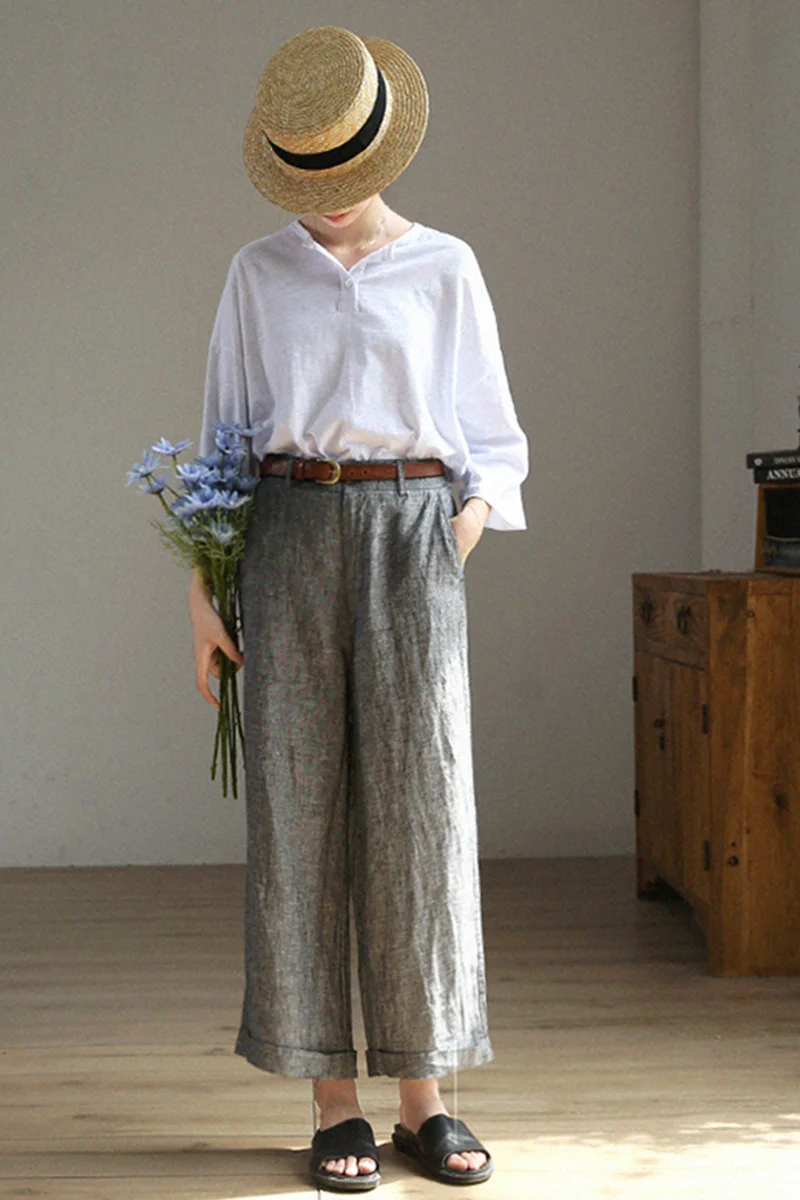 Summer Women Basics All-match Casual Artistic Loose Elastic Comfortable Water Washed Bamboo Cotton White Pullover T-shirts Tops
Summer Women Basics All-match Casual Artistic Loose Elastic Comfortable Water Washed Bamboo Cotton White Pullover T-shirts Tops