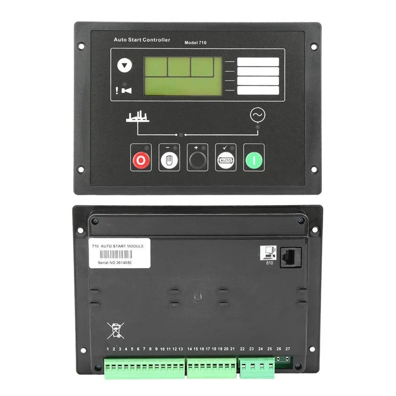 Generator Control Module Controller, DSE710 Generator Auto Start Control Panel for Deep Sea Electronics Spare Parts, Auto Manual
Generator Control Module Controller, DSE710 Generator Auto Start Control Panel for Deep Sea Electronics Spare Parts, Auto Manual