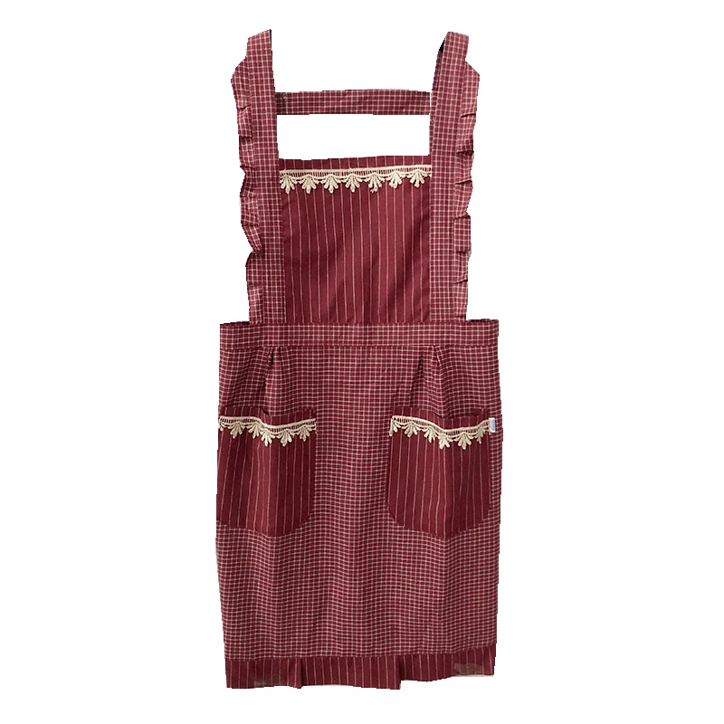 Double layer cotton princess apron fashion beautiful lace cotton soft and comfortable strap cute bib ladies waist
Double layer cotton princess apron fashion beautiful lace cotton soft and comfortable strap cute bib ladies waist
