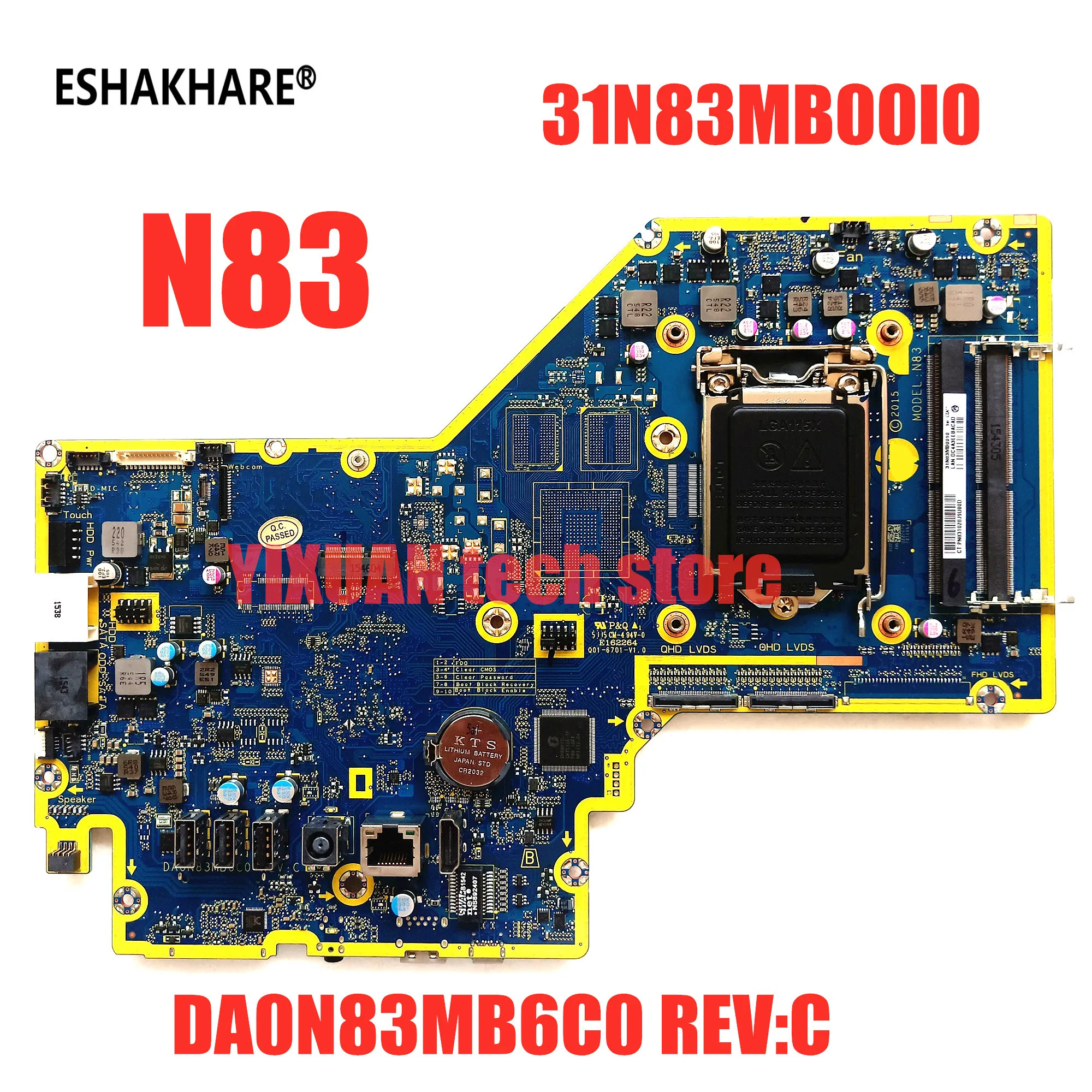 ESHAKHARE 844811 001 для HP Pavilion 27 A010 многофункциональная N83 материнская плата 31N83MB0010 DA0N83MB6C0