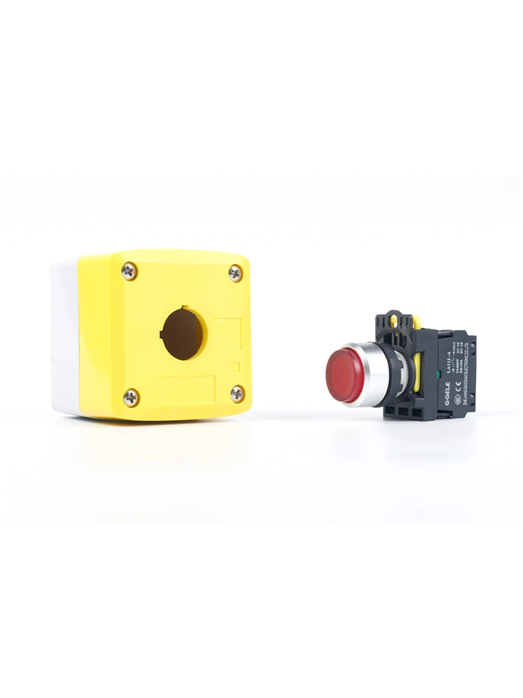 Extended button Momentary button switch+button BOX GOB-1A-11HD IP65 Suitable for harsh environment
Extended button Momentary button switch+button BOX GOB-1A-11HD IP65 Suitable for harsh environment