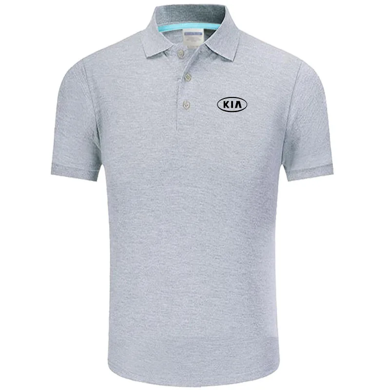 Summer Polo Shirt Kia logo Brand Men's Fashion Cotton Short Sleeve Polo Shirts Solid Jersey Tops Tees
Summer Polo Shirt Kia logo Brand Men's Fashion Cotton Short Sleeve Polo Shirts Solid Jersey Tops Tees