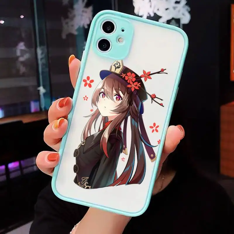 Hu Tao Genshin Impact Phone Case For iPhone 12 11 Mini Pro XR XS Max 7 8 Plus X Matte transparent blue Cover
Hu Tao Genshin Impact Phone Case For iPhone 12 11 Mini Pro XR XS Max 7 8 Plus X Matte transparent blue Cover