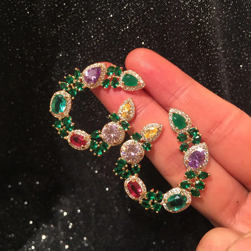 S925 Silver needle micro-inlaid zircon water drop flower earrings fairy temperament ins green to send sister circle earrings
S925 Silver needle micro-inlaid zircon water drop flower earrings fairy temperament ins green to send sister circle earrings