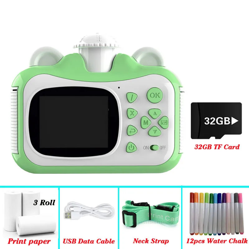 Kids Camera Instant Print Camera Children Digital Camera 1080P HD Video Photo Camera Toy with 32GB Card Thermal Printing Camera
Kids Camera Instant Print Camera Children Digital Camera 1080P HD Video Photo Camera Toy with 32GB Card Thermal Printing Camera