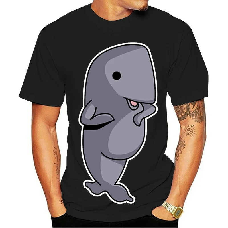 T Shirt Men's Whale Knitted Size Male Fit Authentic Spring Autumn Trend Shirt