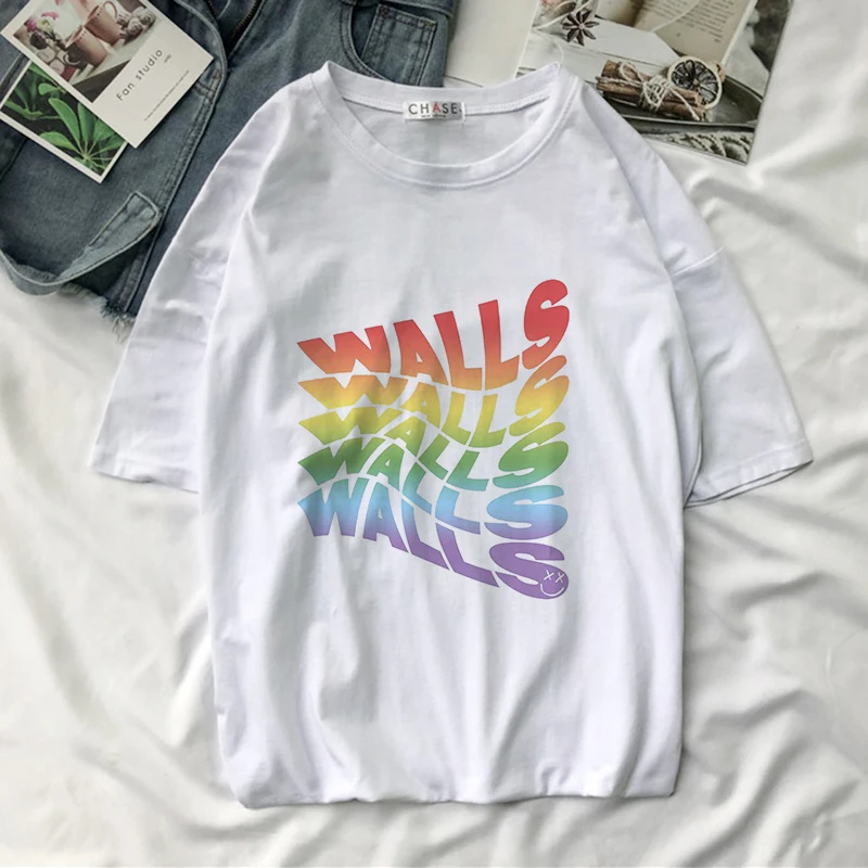 Louis Tomlinson Walls T Shirt Women Summer Harajuku Kawaii One Direction Miss You Smiley Face Graphic Tees Tops T-shirt Female
Louis Tomlinson Walls T Shirt Women Summer Harajuku Kawaii One Direction Miss You Smiley Face Graphic Tees Tops T-shirt Female