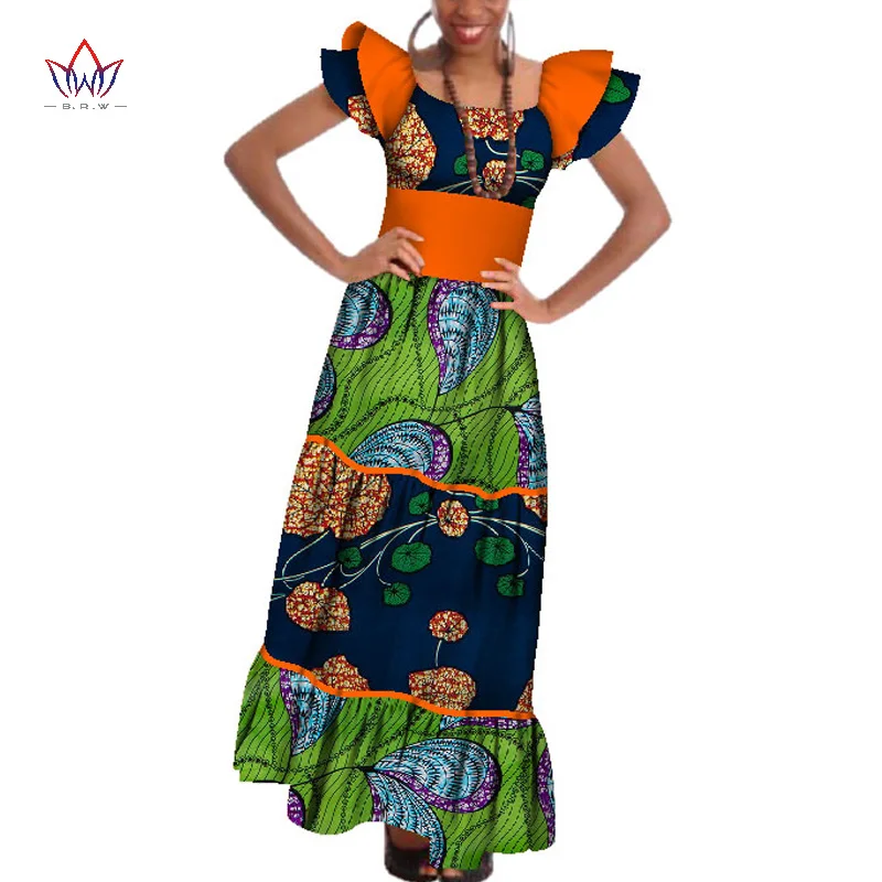 2021 New African Print Choker Fashion Dresses for Women BINTAREALWAX Double Ruffle Sleeve Ankle Length Women Party Dress WY176
2021 New African Print Choker Fashion Dresses for Women BINTAREALWAX Double Ruffle Sleeve Ankle Length Women Party Dress WY176