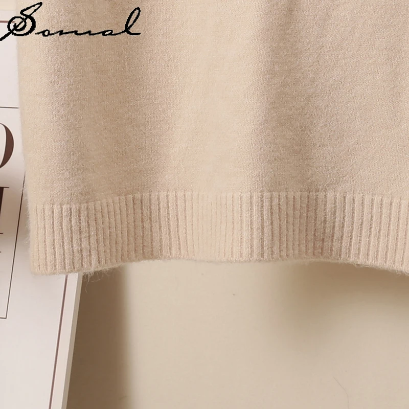 SOMAL Women's V Neck Sleeveless Sweater With Pocket 2021 Spring Autumn Vintage Knitted Vest Solid Loose Pullover Sweater Vest
SOMAL Women's V Neck Sleeveless Sweater With Pocket 2021 Spring Autumn Vintage Knitted Vest Solid Loose Pullover Sweater Vest