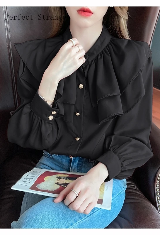 2021 Spring Autumn New Arrival Hot Sale Stand Collar Long Sleeve Women Chiffon Blouse High Quality
2021 Spring Autumn New Arrival Hot Sale Stand Collar Long Sleeve Women Chiffon Blouse High Quality