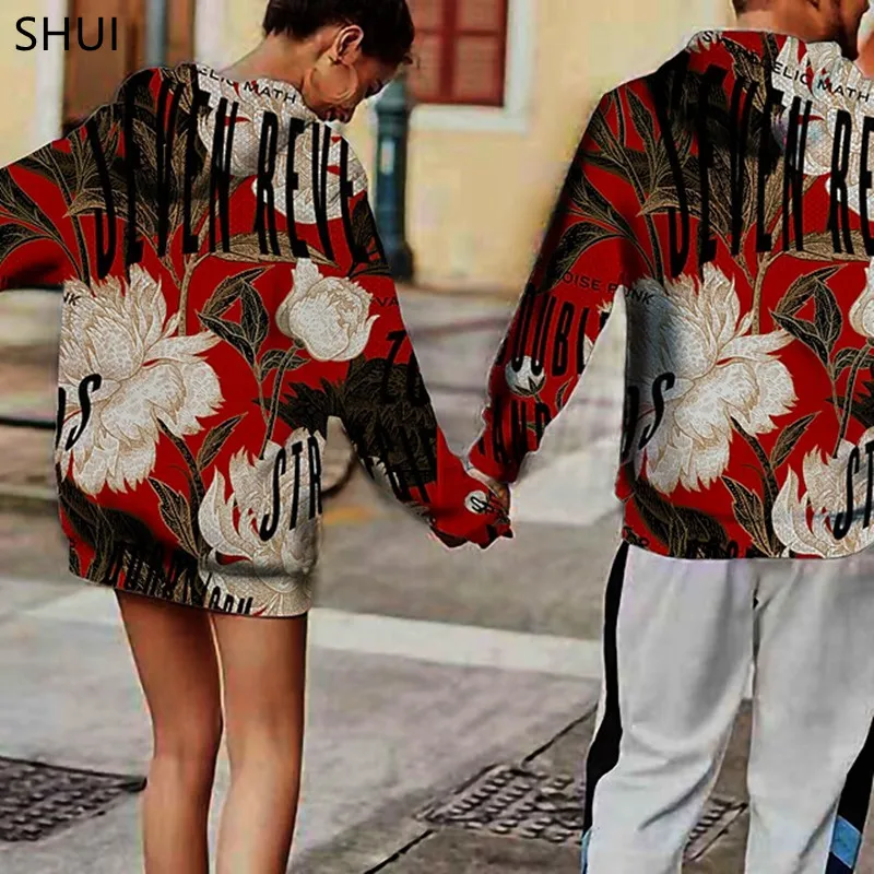 Women's Men's Pullover Sweater Floral Pattern 3D Printing Hooded Fashion Casual Streetwear Hooded Sweater Long Sleeve Red
Women's Men's Pullover Sweater Floral Pattern 3D Printing Hooded Fashion Casual Streetwear Hooded Sweater Long Sleeve Red