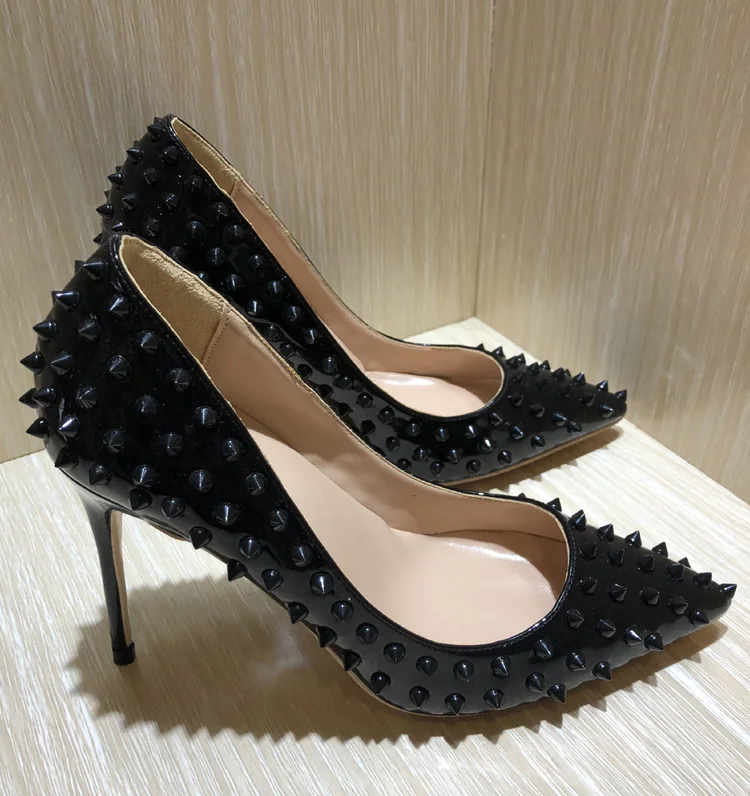 Pink Women Full Punk Rivets Pointed Toe High Heels Sexy Ladies Spikes Stilettos Pumps Multi Color Spike Woman Club Party Shoes
Pink Women Full Punk Rivets Pointed Toe High Heels Sexy Ladies Spikes Stilettos Pumps Multi Color Spike Woman Club Party Shoes