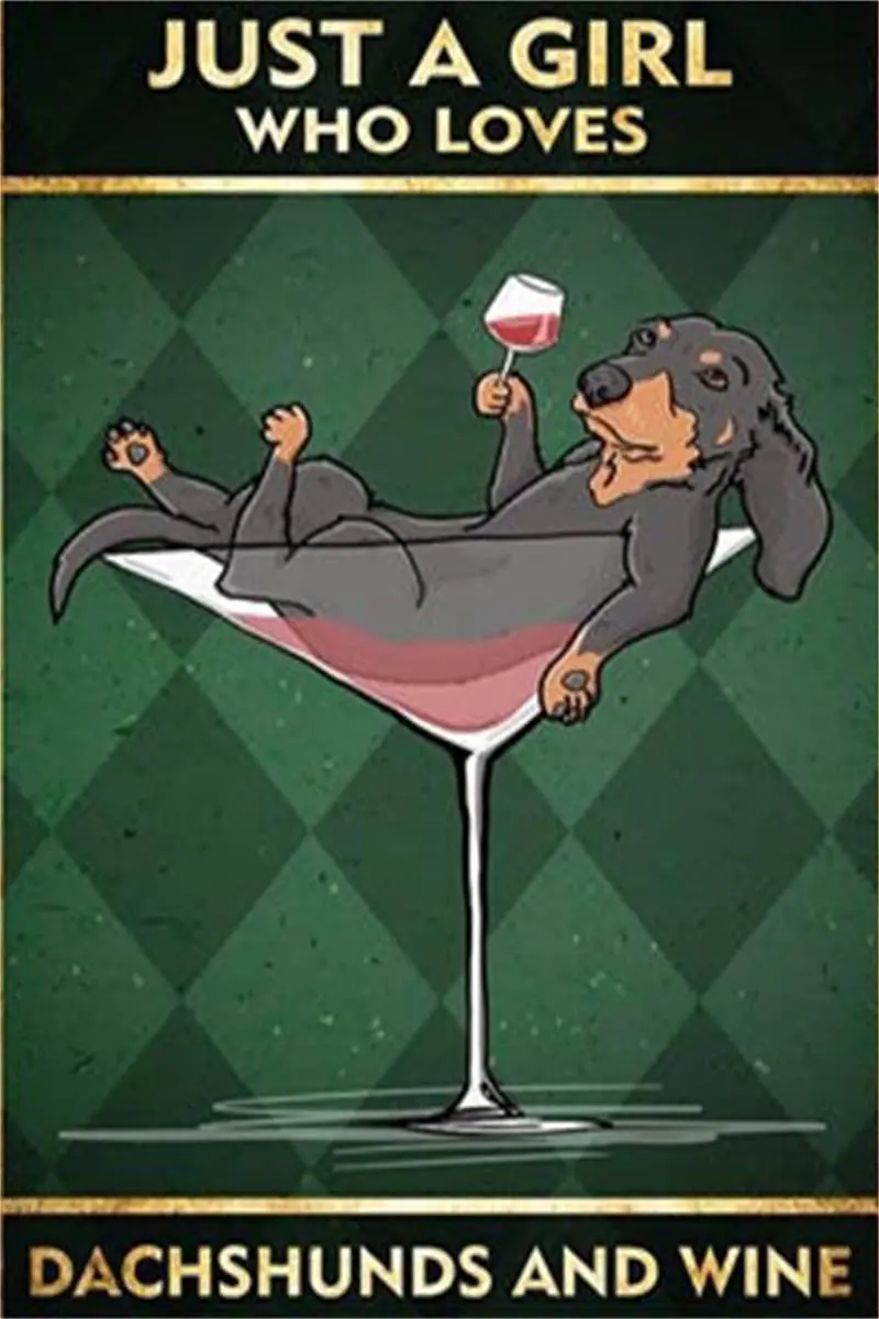 New Metal Tin Sign Just A Girl Who Loves Dog and Wine Vertical Poster Vintage Metal Tin Sign for Men Women,Wall Decor for Bars,
New Metal Tin Sign Just A Girl Who Loves Dog and Wine Vertical Poster Vintage Metal Tin Sign for Men Women,Wall Decor for Bars,
