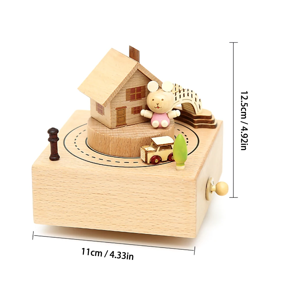 Wooden Music Box, Christmas Decoration Birthday and Thanksgiving Gift Easy to Operate with Smooth Surface
Wooden Music Box, Christmas Decoration Birthday and Thanksgiving Gift Easy to Operate with Smooth Surface