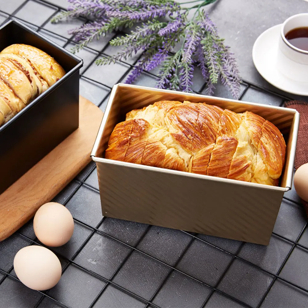 Non-stick BellowsRectangular Loaf PanCarbon Steel With Cover Toast Box Mold Bread Mold Eco-Friendly Baking Tools For Cakes
Non-stick BellowsRectangular Loaf PanCarbon Steel With Cover Toast Box Mold Bread Mold Eco-Friendly Baking Tools For Cakes