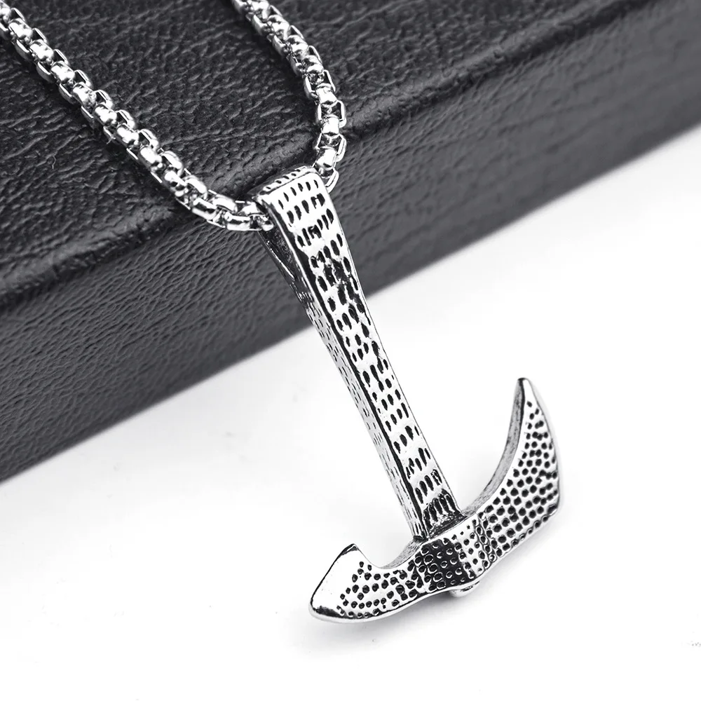 Hip Hop Jewelry Ax Necklace&Pendant Vintage Silver Axe Necklace Charm For Men Gifts
Hip Hop Jewelry Ax Necklace&Pendant Vintage Silver Axe Necklace Charm For Men Gifts