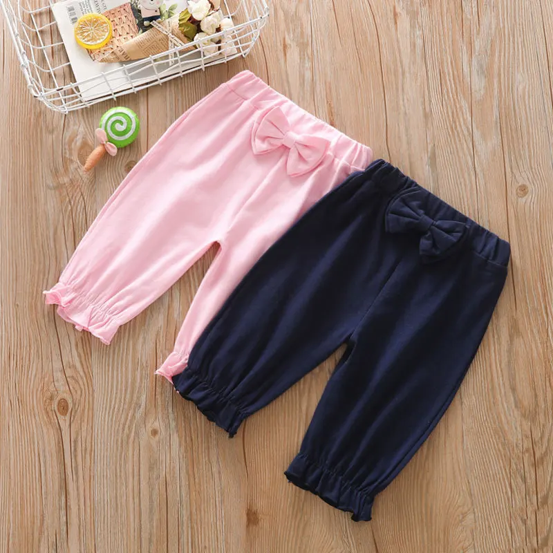 Summer Girls Bow-Knot Calf-Length Pants New Baby Cute Stretch Casual Pant Elastic Slim Leggings Children's Clothing WTP59
Summer Girls Bow-Knot Calf-Length Pants New Baby Cute Stretch Casual Pant Elastic Slim Leggings Children's Clothing WTP59