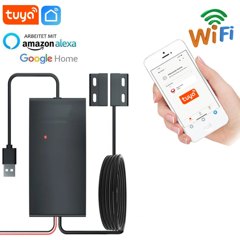 Магнитные детекторы для умных дверей гаража, приложение Smart Life, датчик Wi-Fi, работает с Alexa,Google Home
Магнитные детекторы для умных дверей гаража, приложение Smart Life, датчик Wi-Fi, работает с Alexa,Google Home