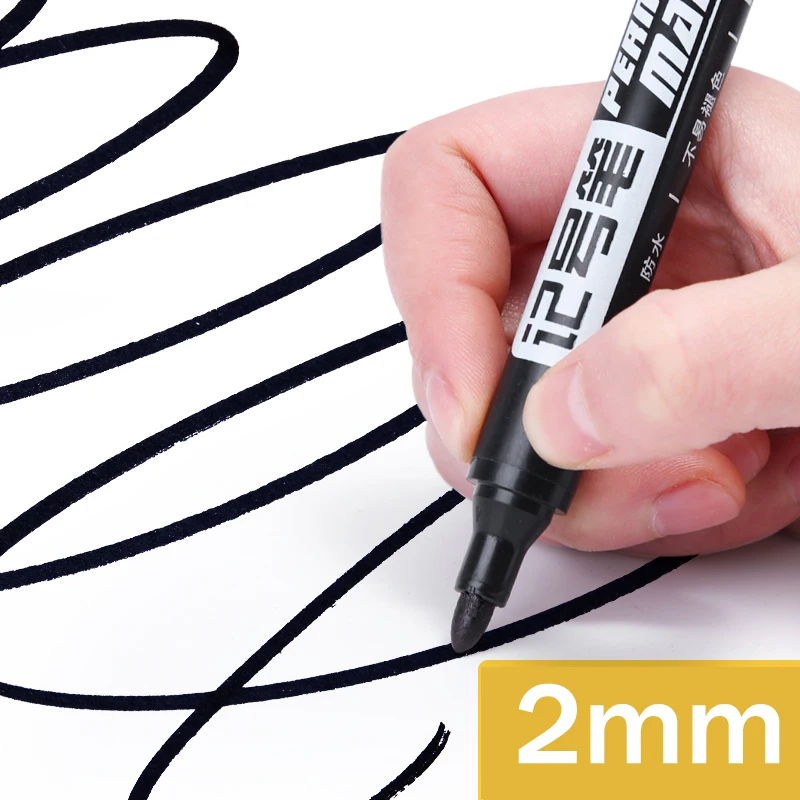 1pc/4pcs 2mm thick pen tip Permanent Paint Marker Pen Oily Waterproof Black Pen for Tyre Markers Quick Drying Signature Pen
1pc/4pcs 2mm thick pen tip Permanent Paint Marker Pen Oily Waterproof Black Pen for Tyre Markers Quick Drying Signature Pen