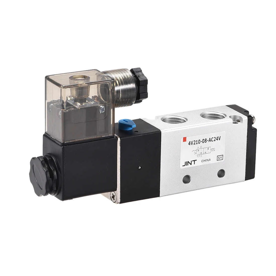 Uxcell AC24V 5Way 2 Position 1/4"PT, Air Control Solenoid Valve,Red Light,4V210-08 
Uxcell AC24V 5Way 2 Position 1/4"PT, Air Control Solenoid Valve,Red Light,4V210-08