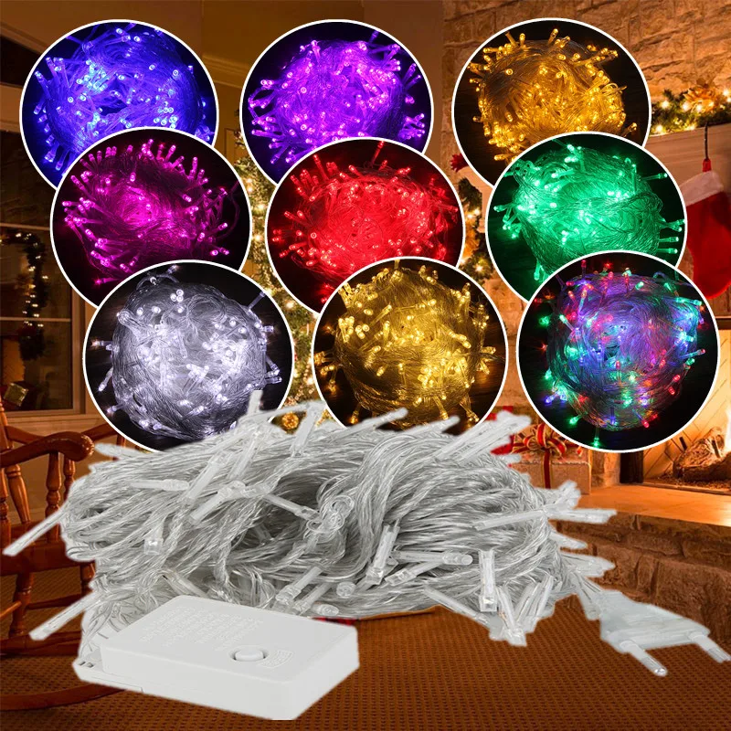 Waterproof LED String Lights 220V/110V 10m 100 Led Light Christmas Garland Fairy Party Garden Stage Outdoor Decorative Light
Waterproof LED String Lights 220V/110V 10m 100 Led Light Christmas Garland Fairy Party Garden Stage Outdoor Decorative Light