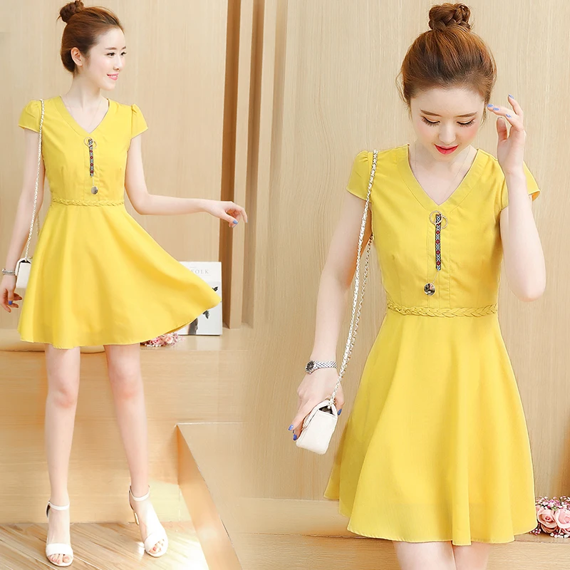 2021 Summer New Women's Dress Korean Slim Short Sleeve Waist Sweet Fresh Dress Small Thin A-line Clothes E029
2021 Summer New Women's Dress Korean Slim Short Sleeve Waist Sweet Fresh Dress Small Thin A-line Clothes E029