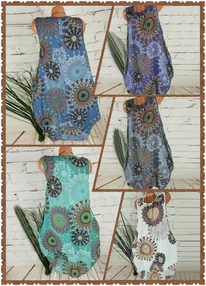 2020 European and American summer explosions loose sleeveless printing dresses for women maxi dresses for women
2020 European and American summer explosions loose sleeveless printing dresses for women maxi dresses for women