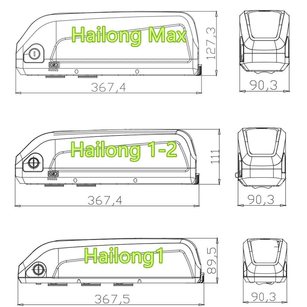 Original Hailong Max G80 Hailong 1-2 18650 21700 Battery Case 36V 48V 52V 10Ah 12Ah 14Ah 16Ah 17Ah 20Ah 21Ah Ebike Battery Box
Original Hailong Max G80 Hailong 1-2 18650 21700 Battery Case 36V 48V 52V 10Ah 12Ah 14Ah 16Ah 17Ah 20Ah 21Ah Ebike Battery Box