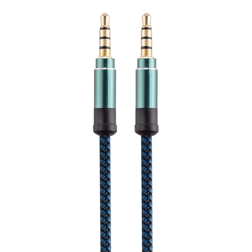 

AUX-кабель 1,5 м/3 м 3,5 мм, аудиокабель 3,5 мм, разъем для динамика, круглый плоский плетеный провод, шнур для телефона, наушников