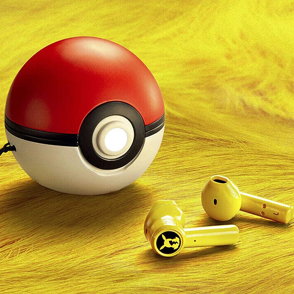 TWS-наушники Pikachu с поддержкой Bluetooth 5 0 и зарядным отсеком - купить по выгодной цене |
