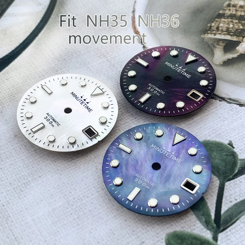 Циферблат часов для NH35 NH36 4R35 4R36, часовая часа, зеленый циферблат, жемчужная оболочка, запчасти, аксессуары
Циферблат часов для NH35 NH36 4R35 4R36, часовая часа, зеленый циферблат, жемчужная оболочка, запчасти, аксессуары