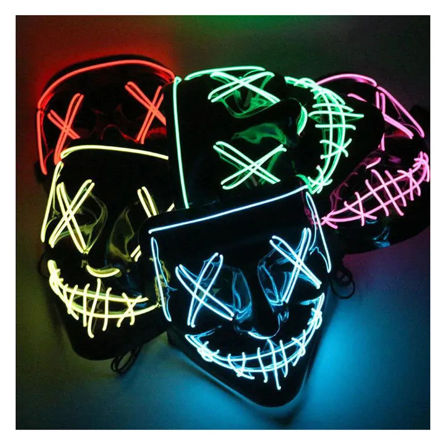 Game Halloween Decoration Glowing Led Blood Horror Mask Party Masquerade Neon Light Personality Easter Technological Sense Props
Game Halloween Decoration Glowing Led Blood Horror Mask Party Masquerade Neon Light Personality Easter Technological Sense Props