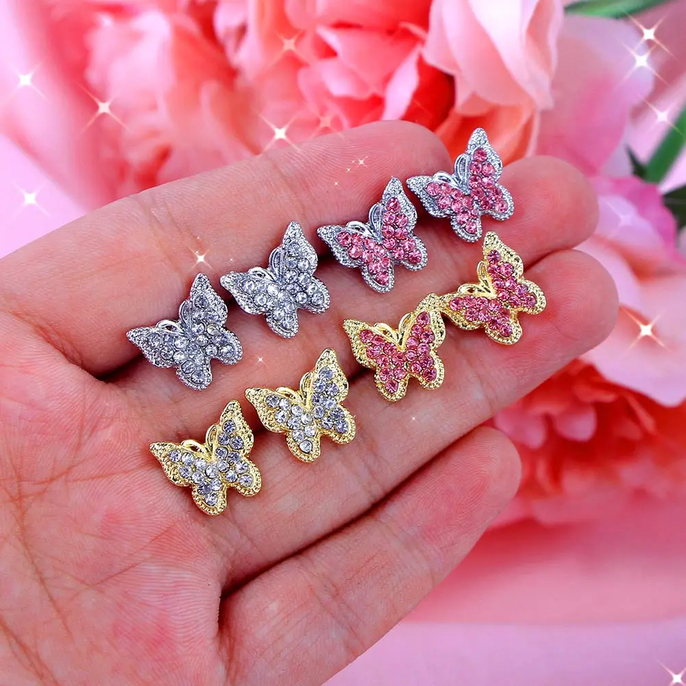 New Trendy Metal Crystal Butterfly Stud Earrings For Women Korean Full Rhinestone Paved Animal Earrings Female Jewelry In Stud
New Trendy Metal Crystal Butterfly Stud Earrings For Women Korean Full Rhinestone Paved Animal Earrings Female Jewelry In Stud