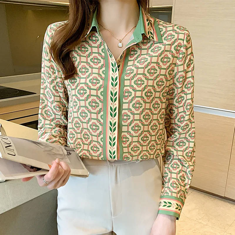 Print Shirt Women Long Sleeve 2022 Spring Summer Fashion Outfits Turn Down Collar Button Shirts Korean Style Ladies Casual Tops
Print Shirt Women Long Sleeve 2022 Spring Summer Fashion Outfits Turn Down Collar Button Shirts Korean Style Ladies Casual Tops
