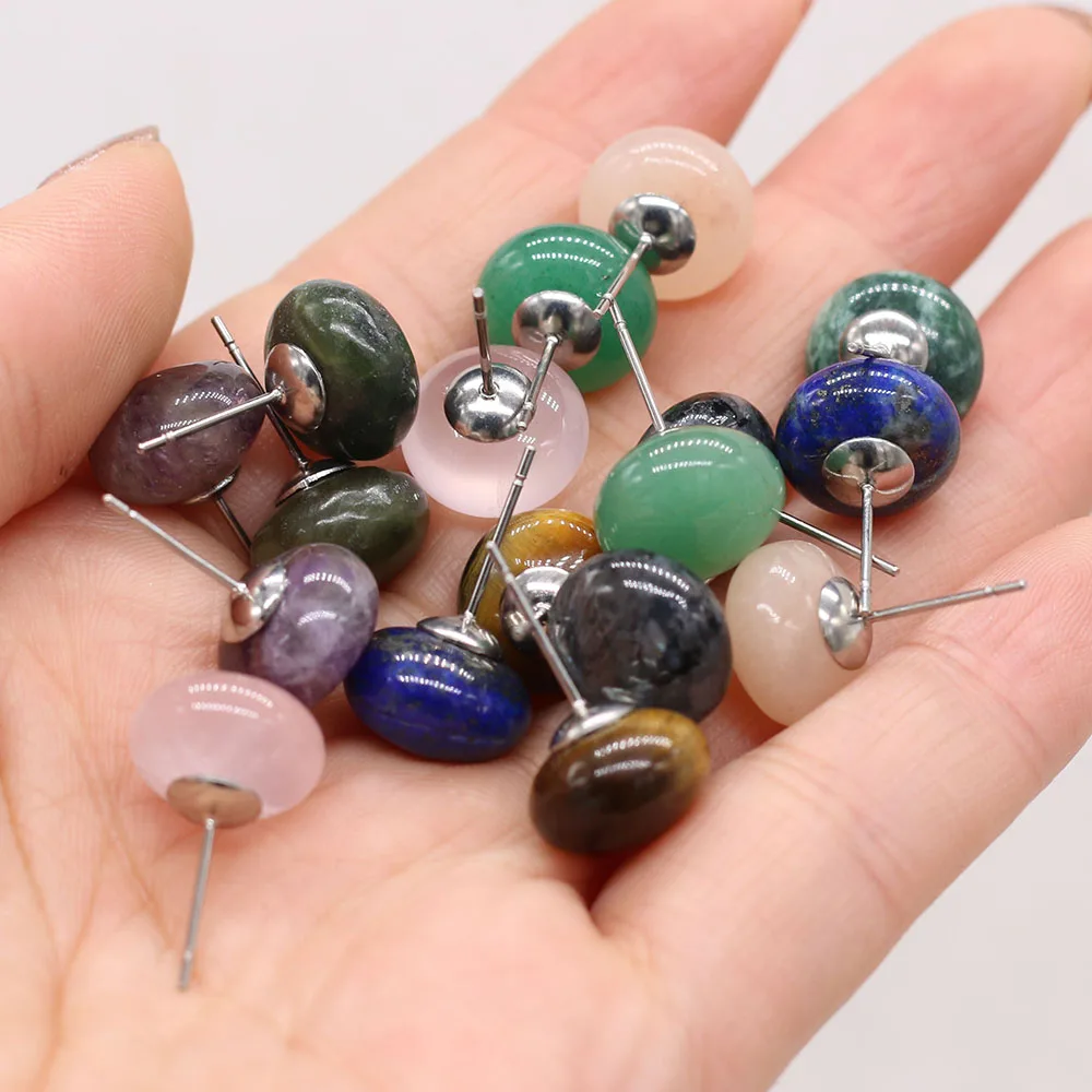 yachu 1Pcs Natural Stone Crystal Agate Round Ladies Stud Earrings Beads DIY Necklace Bracelet High Jewelry Gift Size 12x12Mm
yachu 1Pcs Natural Stone Crystal Agate Round Ladies Stud Earrings Beads DIY Necklace Bracelet High Jewelry Gift Size 12x12Mm