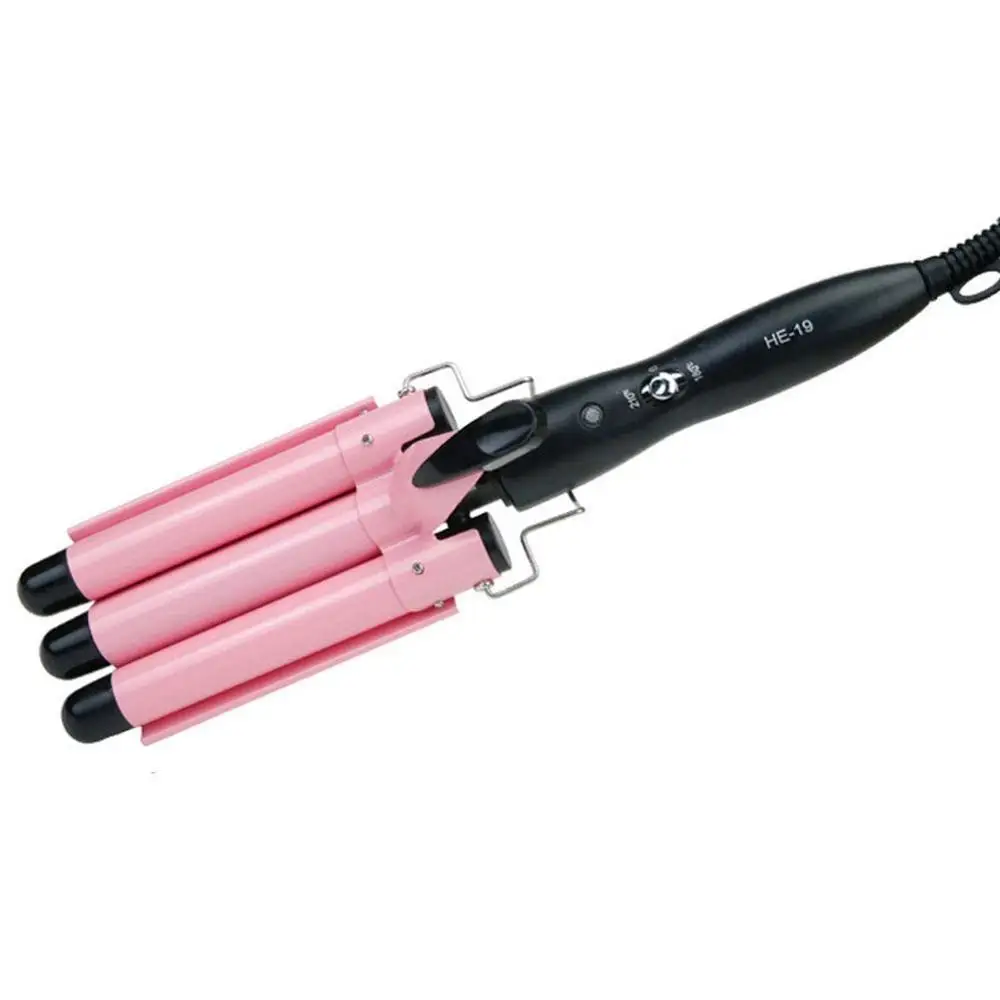 Professional Hair Curling Iron LCD Ceramic Triple Barrel Waver Hair Hair Wand Styling Curler Styler Tools Irons Hair C3O8
Professional Hair Curling Iron LCD Ceramic Triple Barrel Waver Hair Hair Wand Styling Curler Styler Tools Irons Hair C3O8