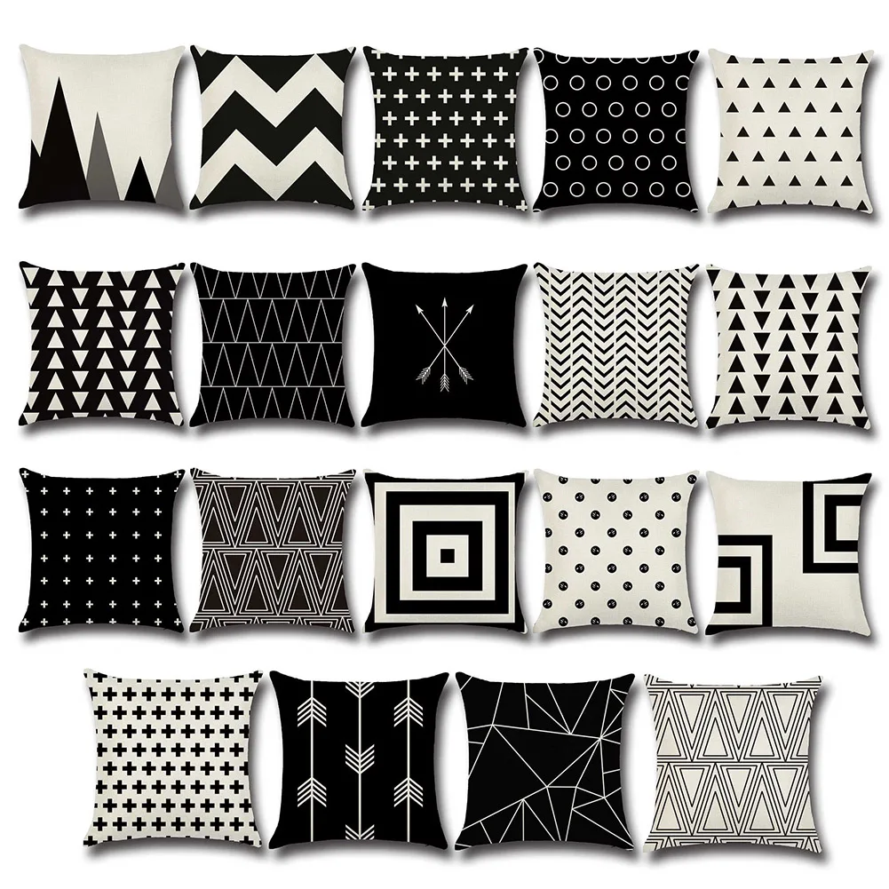 Geometric Printed Pillow Cases Sofa Cushion Covers Black Series Pillow Cover Polyester Throw Pillow Cases Fashion Home Supplies
Geometric Printed Pillow Cases Sofa Cushion Covers Black Series Pillow Cover Polyester Throw Pillow Cases Fashion Home Supplies