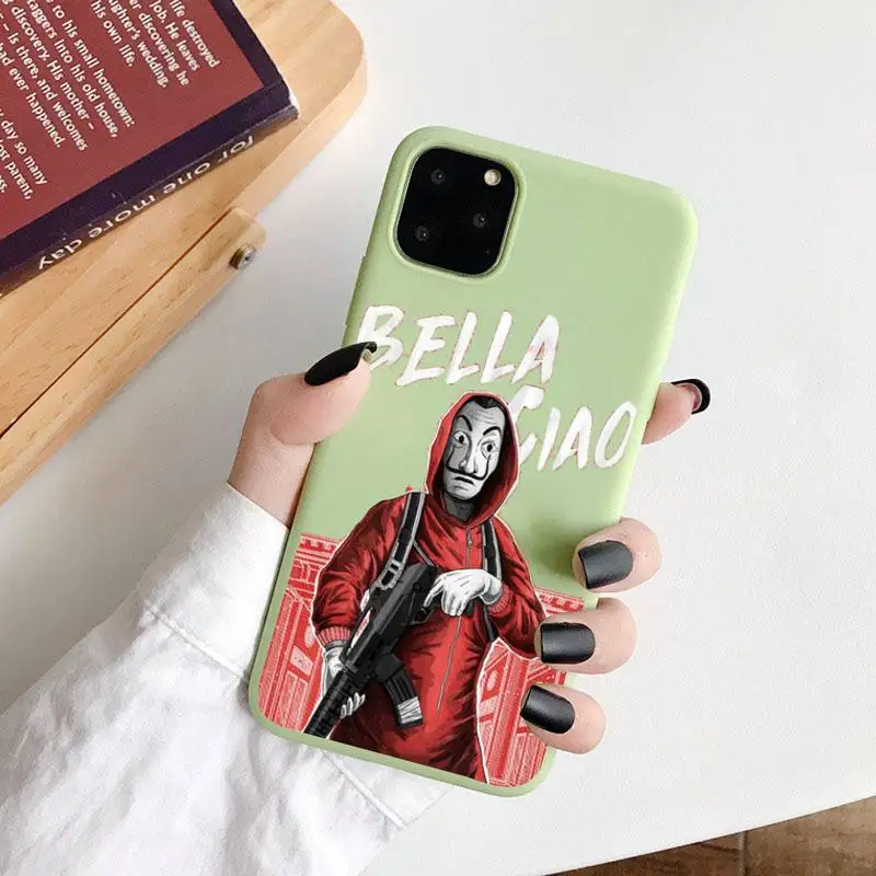 Spain TV Money Heist House Paper Phone Case Green Candy Color for iPhone 6 7 8 11 12 s mini pro X XS XR MAX Plus
Spain TV Money Heist House Paper Phone Case Green Candy Color for iPhone 6 7 8 11 12 s mini pro X XS XR MAX Plus