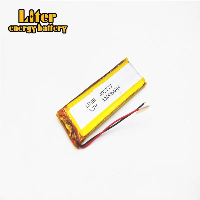 

402777 3.7V 1100MAH Lithium Polymer Li-Po li ion Rechargeable Battery cells For Mp3 MP4 MP5 GPS mobile bluetooth