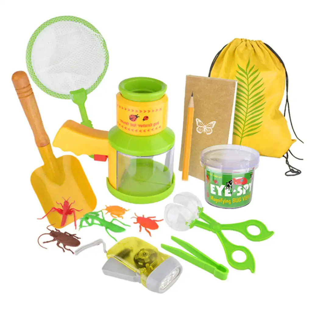 12 Pieces Bug Catching Kit Outdoor Games Bug Collector Accessories Learning Science Educational Toy for Camping Hiking Lovers
12 Pieces Bug Catching Kit Outdoor Games Bug Collector Accessories Learning Science Educational Toy for Camping Hiking Lovers