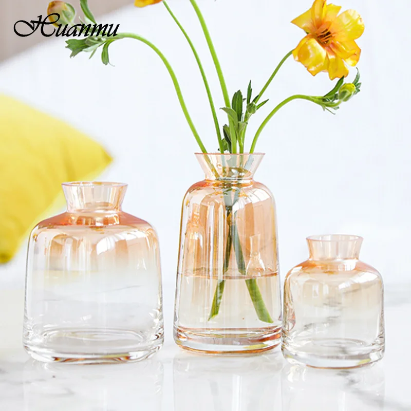 Nordic Glass Vase Flower Arrangement Creative Gradient Rose Gold Decoration Ornaments Flower Vase Desk Study Living Room Bedroom
Nordic Glass Vase Flower Arrangement Creative Gradient Rose Gold Decoration Ornaments Flower Vase Desk Study Living Room Bedroom