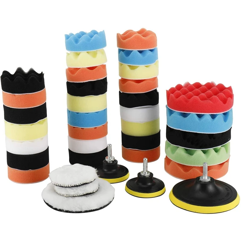 Polishing Pad Kit 39Pcs Car Drill Polishing Pad Set 3 and 5 Inch Buffing Pads for Car Care Polisher Waxing Polishing
Polishing Pad Kit 39Pcs Car Drill Polishing Pad Set 3 and 5 Inch Buffing Pads for Car Care Polisher Waxing Polishing