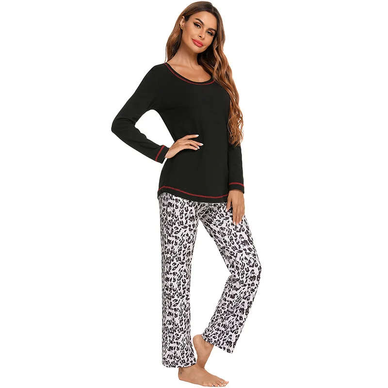 2021 Autumn and Winter New Women's Pajamas Round Neck Long Sleeve Two-piece Home Service Pijamas Women Pajama Set Sleepwear
2021 Autumn and Winter New Women's Pajamas Round Neck Long Sleeve Two-piece Home Service Pijamas Women Pajama Set Sleepwear