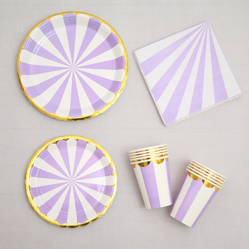 Foil Purple Stripes Paper Plates Wedding Birthday Party Decorations Purple Stripes Disposable Plate Cups Napkins Party Supplies
Foil Purple Stripes Paper Plates Wedding Birthday Party Decorations Purple Stripes Disposable Plate Cups Napkins Party Supplies